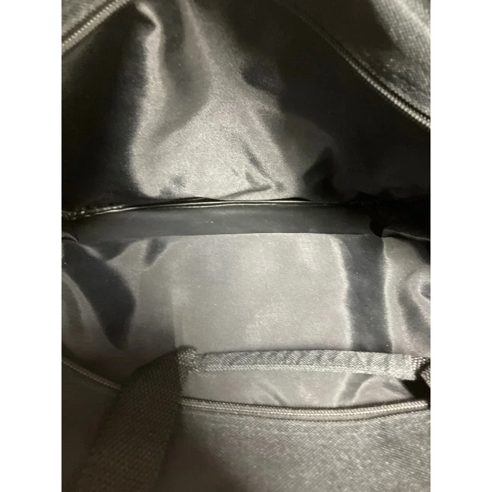 Globus Black Canvas Utility Laptop Bag Multi Pocket Organizer Work Commuter